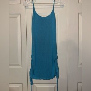 Blue Sleeveless Knit Dress